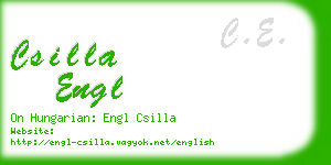 csilla engl business card